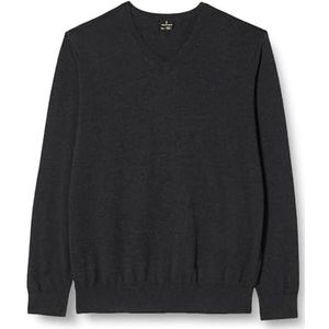 bridgeport Basic 31824904-BR02, heren fijn gebreide trui, donkergrijs melange, XXL, donkergrijs melange, XXL