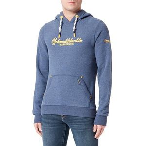 ICELOS Heren Hoodie 36613805-IC02, Marine Melange, S, marineblauw, gemêleerd, S