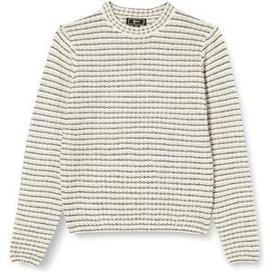 IDONY Dames gebreide trui 11019476-ID02, wolwit meerkleurig, XL/XXL, wolwit, meerkleurig, XL/XXL