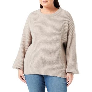 IDONY Damestrui met ronde hals 25820207-ID02, taupe, XL/XXL, taupe, XL/XXL