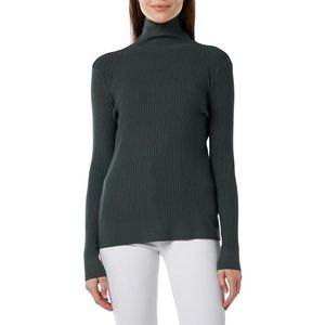 LEOMIA Pull à col roulé en tricot pour femme, vert foncé, XL-XXL