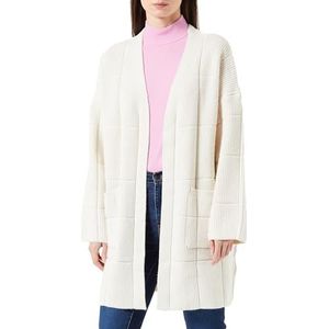 LEOMIA Open gebreide cardigan voor dames 15624758-LE02, wolwit, M/L, wolwit, M/L