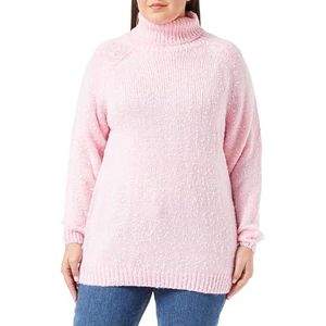 LIBBI Gebreide damestrui 12419550-LI01, roze wolwit, XL/XXL, Roze wolwit, XL/XXL
