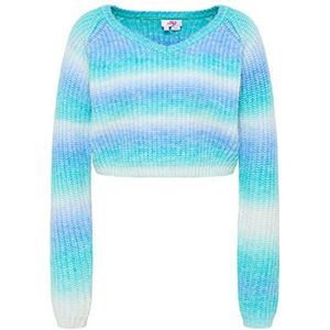 nascita Dames gebreide trui 12425239-NA03, turquoise meerkleurig, XL/XXL, turquoise meerkleurig, XL/XXL