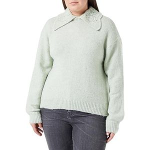 OCY Dames gebreide trui 12419590-OC01, mint melange, XL/XXL, Mint melange, XL/XXL