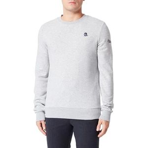 PLUMDALE Heren sweattrui 36619042-PL01, lichtgrijs melange, M, lichtgrijs, gemêleerd, M