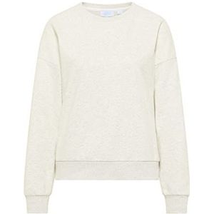 SANIKA Dames sweattrui 24721926-SA01, wolwit melange, S, wolwit, gemêleerd, S