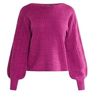 SIDONA Pull tricoté pour femme, fuchsia, XL-XXL