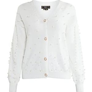 SIDONA Gebreid damesvest 11025365-SI01, wit, XS/S, wit, XS/S