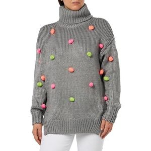 Sookie Gebreide damestrui 12419396-SO01, grijs meerkleurig, M/L, grijs, meerkleurig., M/L