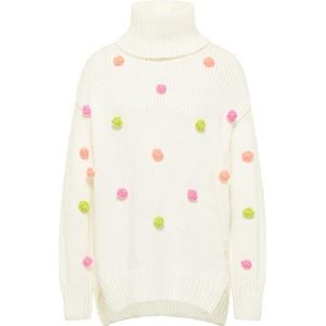 UCY Dames gebreide trui 12419396-UC01, wolwit meerkleurig, XL/XXL, wolwit, meerkleurig, XL/XXL