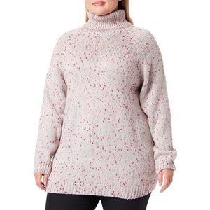 UCY Gebreide damestrui, grijs/roze, XL/XXL