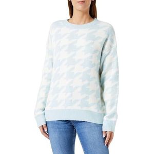UCY Dames gebreide trui 12425453-UC01, lichtblauw wolwit, M/L, Lichtblauw wolwit, M/L