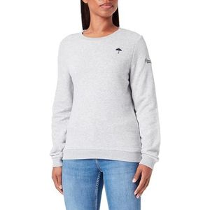 yuka Dames sweattrui 34619056-YU01, lichtgrijs melange, S, lichtgrijs, gemêleerd, S