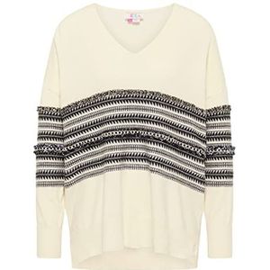 ZITHA Gebreide damestrui 19019483-ZI01, wolwit, M/L, wolwit, M/L