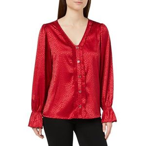 ZITHA Chemisier pour femme, Rouge, M