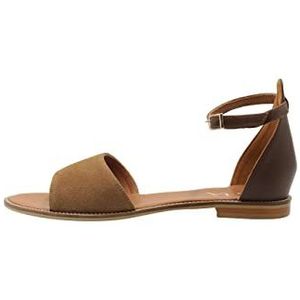 aleva Leren damessandalen, camel, 36 EU, kameel, 36 EU