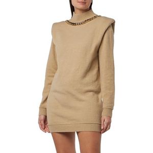 FENIA Gebreide damesjurk 11025380-FE02, beige, XS/S, beige, XS/S