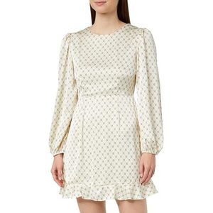 IDONY Dames Elegante Jurk 19223974-ID02, Wit, XS, wit, XS