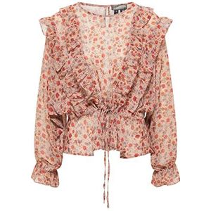 Colina Damesblouse met lange mouwen 37323967-CO02, roze meerkleurig, S, Roze, meerkleurig., S