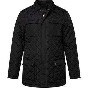 Boston Park Boston Park - Heren - Boston Park gewatteerde jas overhemdkraag tot 8XL - Zwart - Maat 3XL