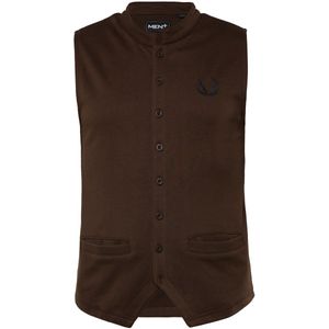 Men Plus Klederdracht gilet  donkerbruin