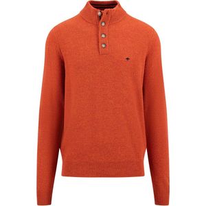 Schipper - Troyer - Casual Fit - Effen Kleuren - Wolmix - Ronde Halslijn Met Knopen