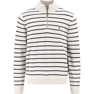 Fynch-Hatton - Ref.1412 313 - Zip Troyer - Gestroomd - 100% Supersoft Katoen