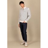 Fynch-Hatton - Half zip trui - Heren - Gebroken wit - Katoen - 1412-313