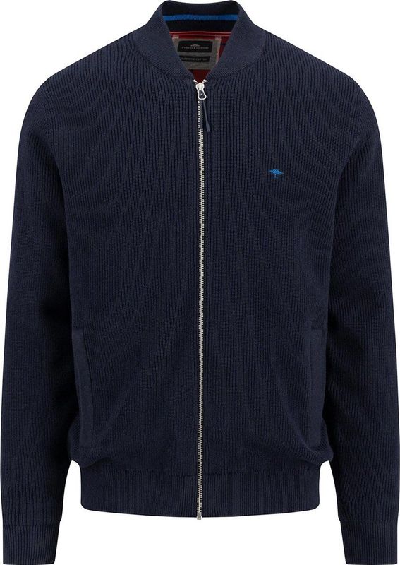Fynch-Hatton - Gebreid vest - Heren - Blauw - Katoen - 1412-605