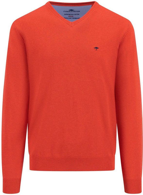 Fynch-Hatton - Ref.1513 211 - Pullover - Katoen - V-hals - Lichtgewicht