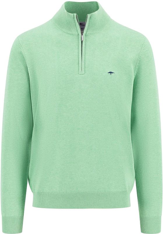 Fynch-Hatton - Ref.1513 215 - Troyer-Zip - Blauw - Superfijn Katoen