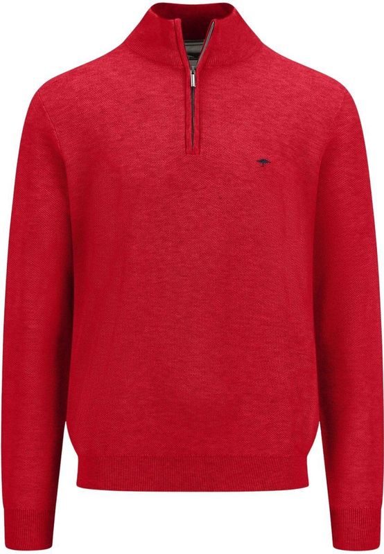 Fynch-Hatton Trui Half-Zip Effen