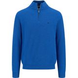 Fynch-Hatton - Ref.1513 222 - Schipperstrui - Blauw - Gestructureerde Katoen