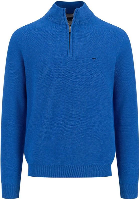 Fynch-Hatton - Ref.1513 222 - Schipperstrui - Blauw - Gestructureerde Katoen