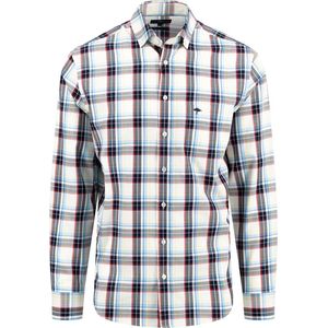 Fynch Hatton - Modern Twill Shirt - Overhemd - Blauw - 100% Katoen
