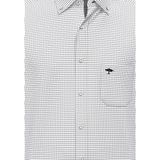 FYNCH HATTON - Soft Oxford - Overhemd - Blauw - Katoen