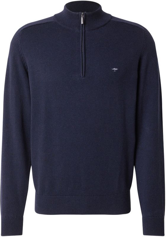 Fynch-Hatton Trui Half-Zip Effen
