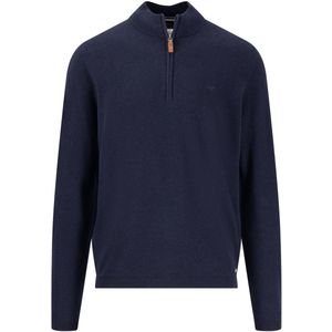 Fynch-Hatton - Trui - Donkerblauw - Katoen - Effen