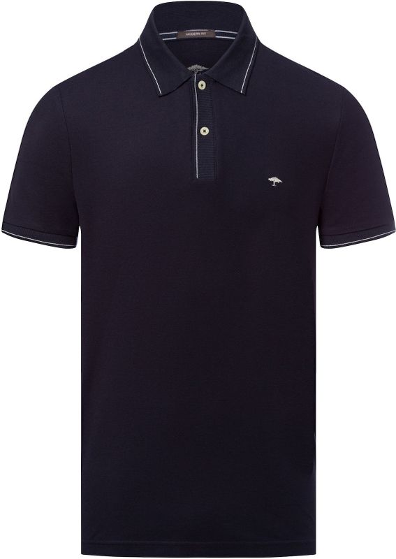 Fynch Hatton - Modern Fit Poloshirt - Korte Mouw - Katoen - Blauw