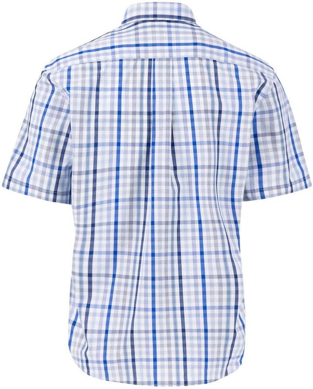 Fynch-Hatton - Korte Mouw - Overhemd - Groen - 100% Katoen