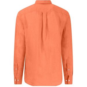 Fynch Hatton - Premium Linnen - Overhemd - Lichtblauw - Lange Mouwen