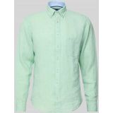 Fynch Hatton - Overhemd - Lichtblauw - 100% Premium Linnen