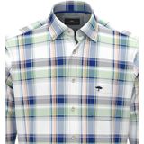 Fynch-Hatton - Colorful Combi Checks Overhemd - Ruiten - Korte Mouwen - 1513 8320