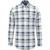 Fynch-Hatton - Colorful Combi Checks Overhemd - Ruiten - Korte Mouwen - 1513 8320