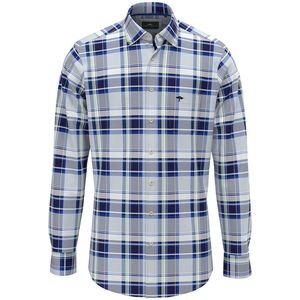 Fynch-Hatton Overhemd donkerblauw, Ruit