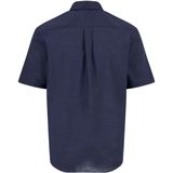 Fynch Hatton - Overhemd - Effen Kleur - Slubstof - Korte Mouwen