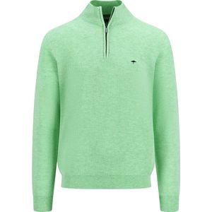 Fynch-Hatton - Half zip trui - Heren - L - Groen - Katoen - 1513-222