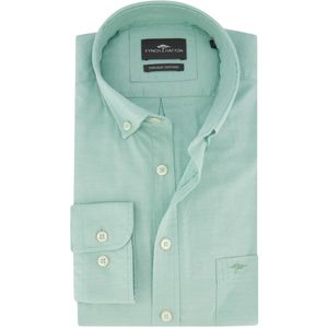 Fynch Hatton - Oxford Overhemd - Groen - 100% Katoen