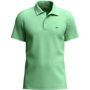 Shirt - Effen - Katoen - Polokraag - Kwartmouw - Normale Pasvorm